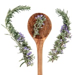 Rosemary is frequently served with fish, meat, and potatoes.
