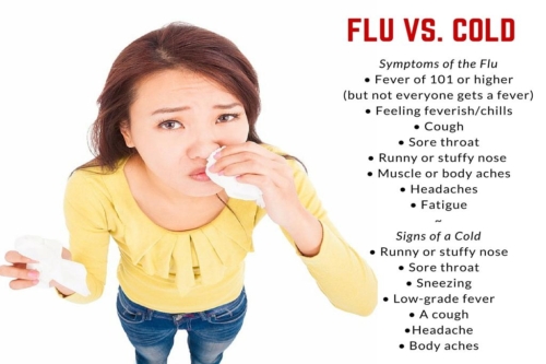 flu vs cold symptoms